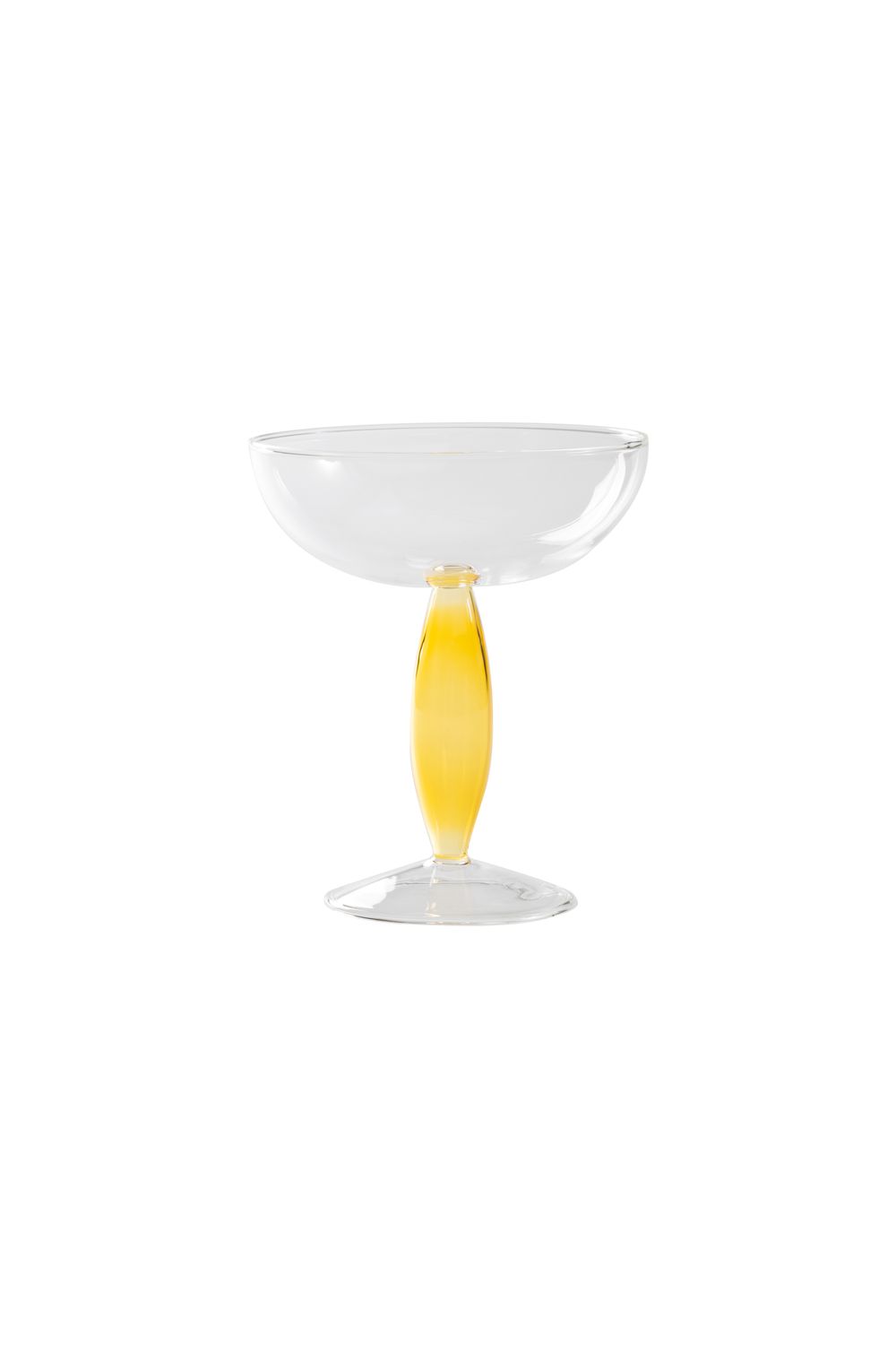 Zafferano Dorici golden yellow coupe glass 28 cl