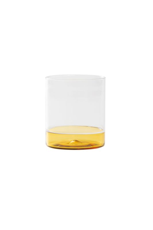 Zafferano Filo Bianco golden yellow tumbler 44 cl