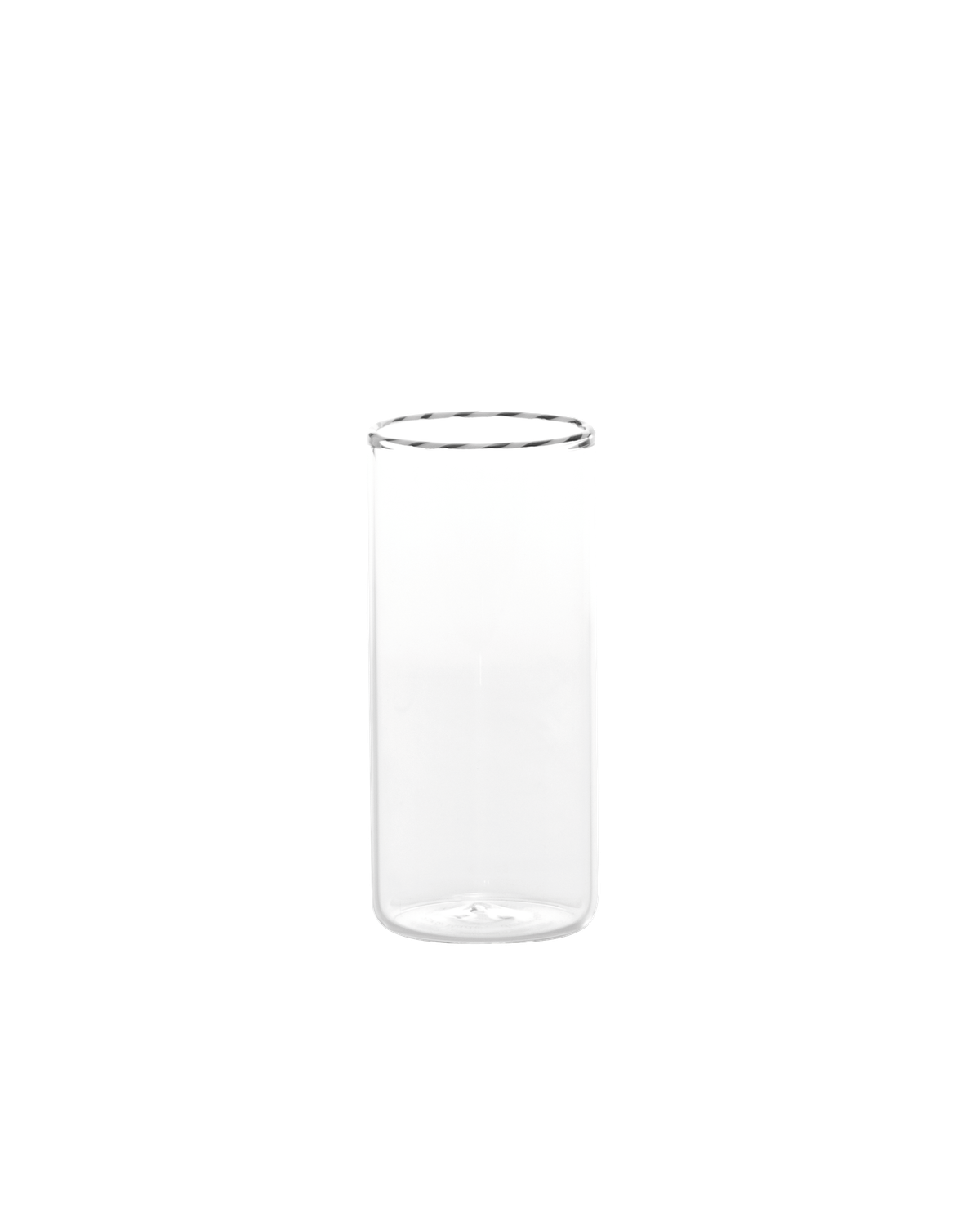 Zafferano Intrecci white black highball glass 42 cl