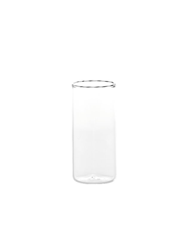 Zafferano Intrecci white black highball glass 42 cl