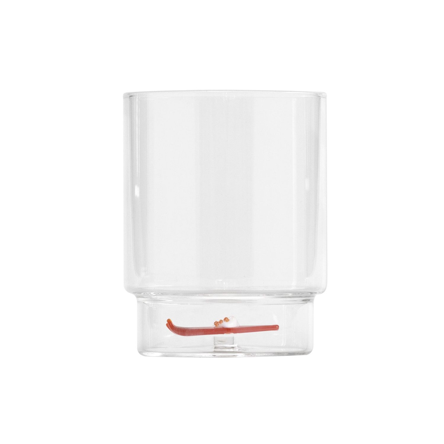 Zafferano Teca Winter Game borosilicate glass tumbler 35 cl