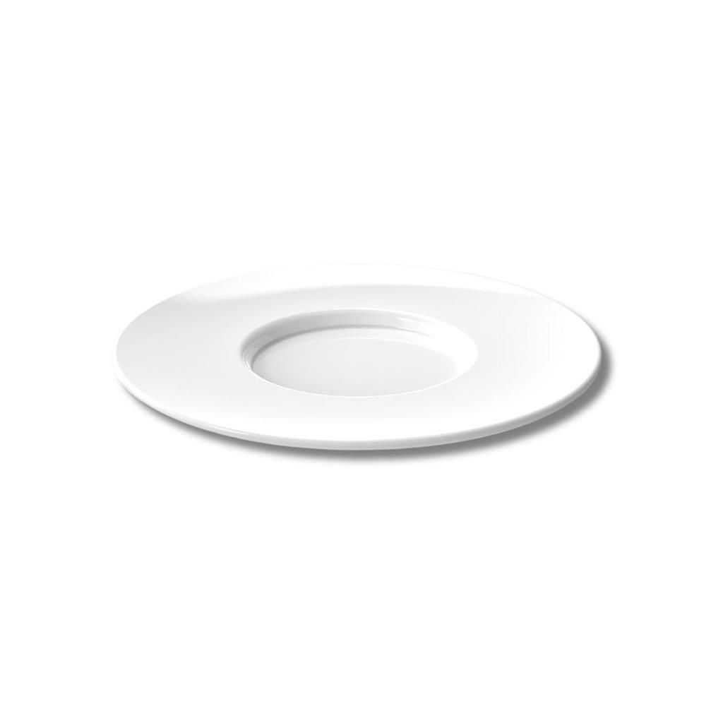 Gold Plast Roma white SAN coffee saucer 10.5 cm