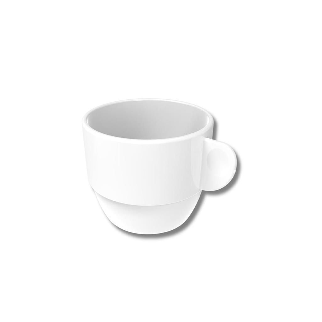 Gold Plast Roma white SAN coffee cup 8 cl