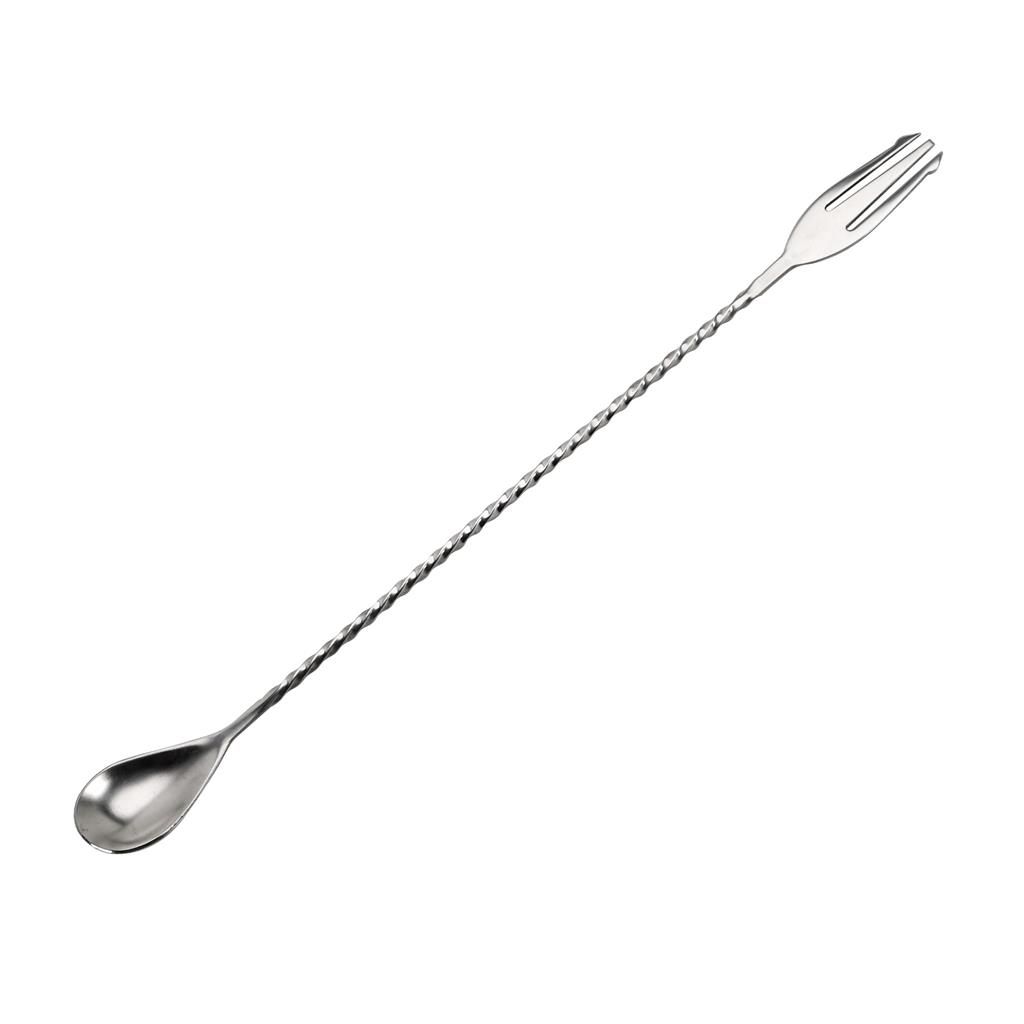 Bar Spoon with Fork 30 cm Barty - Tirolix