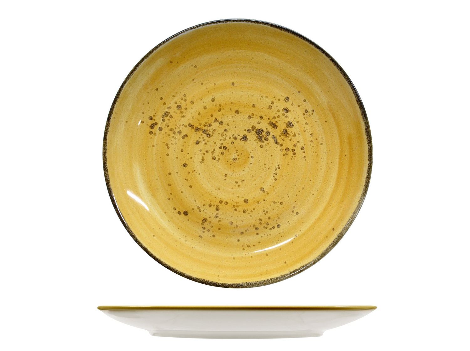 Java Sunrise Yellow Flat Plate 27cm Sango