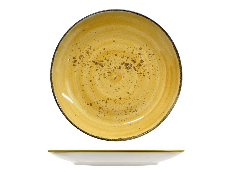 Java Sunrise Yellow Flat Plate 27cm Sango