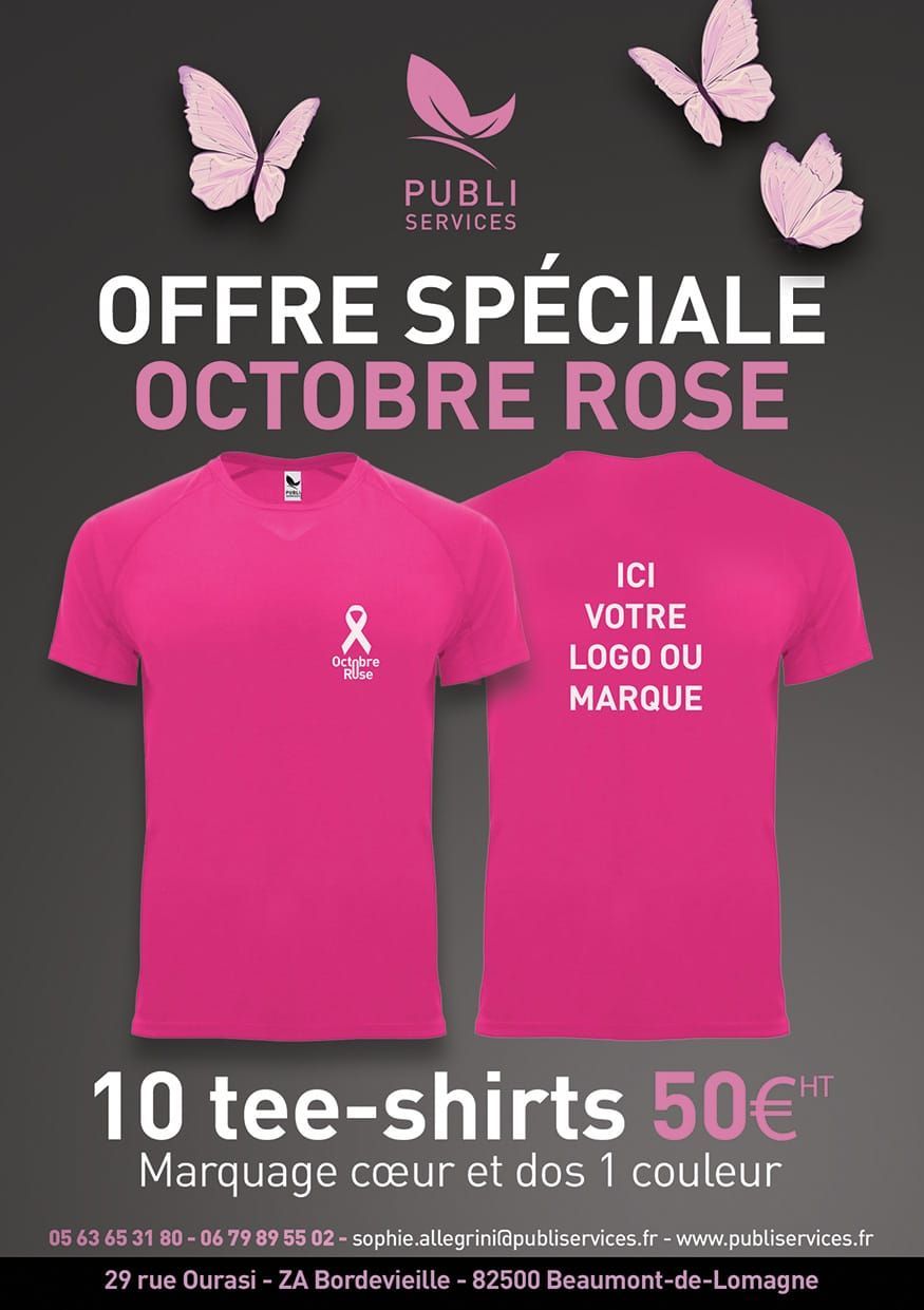 Offre spécial Octobre Rose