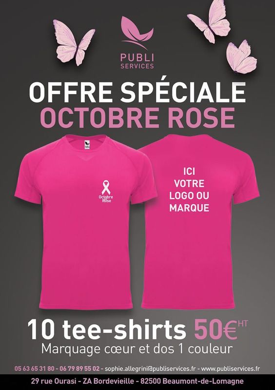 Offre spécial Octobre Rose