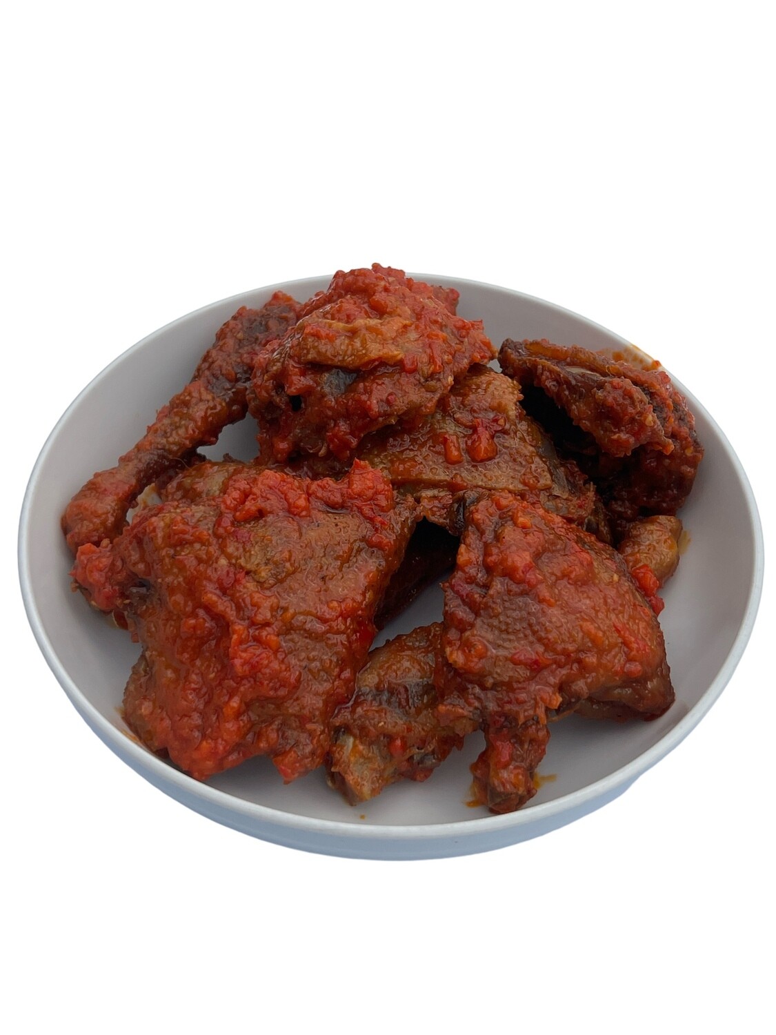 Chicken garnished in stew