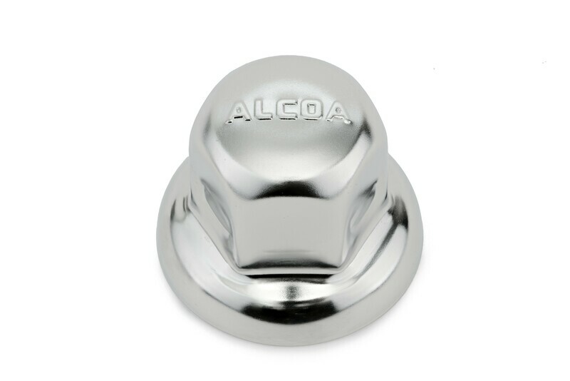 ​Cache-écrou embossé Alcoa en inox pour écrou de 32 mm​