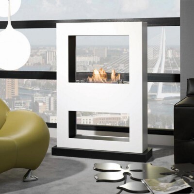 Lasize Freestanding Fireplace - White