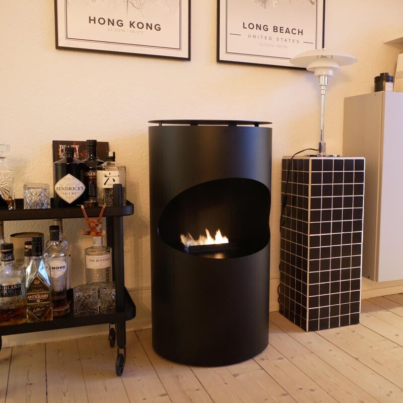 Silo Freestanding Bioethanol Fireplace