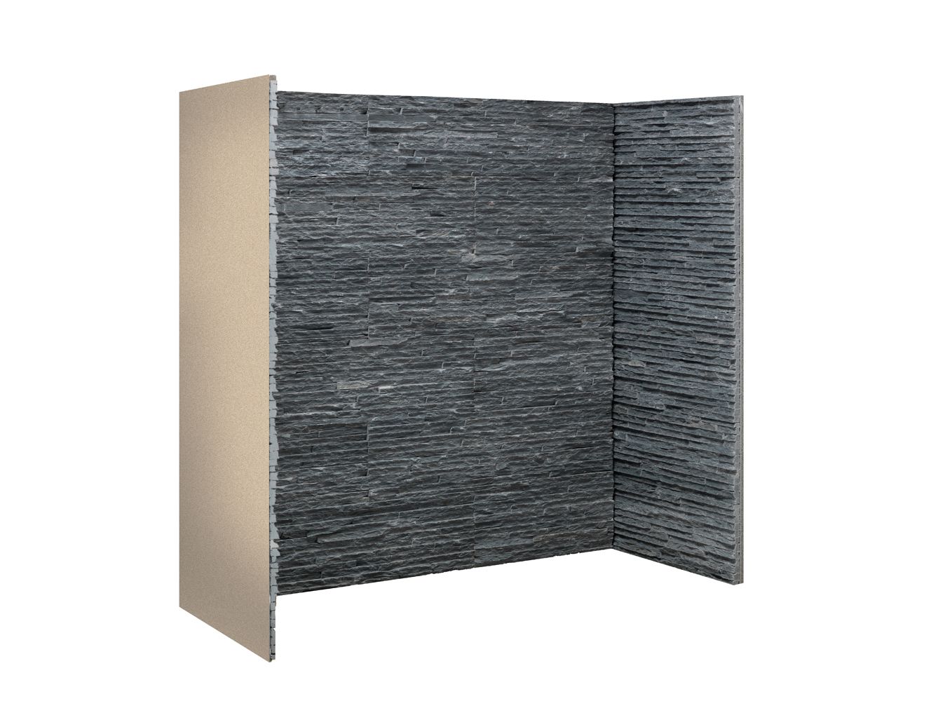 Charcoal Slate Waterfall Chamber