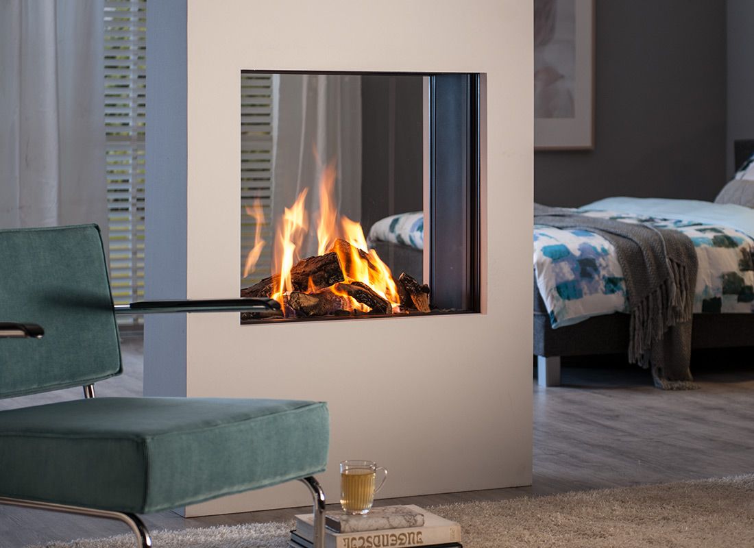 Lasize mobile tunnel fireplace