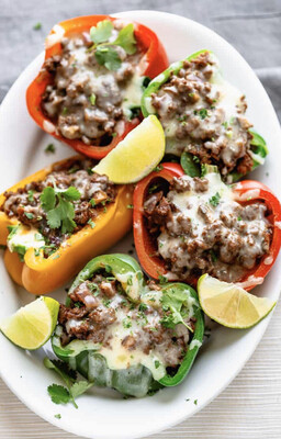 6oz Verde Enchilada Stuffed Bell Peppers
