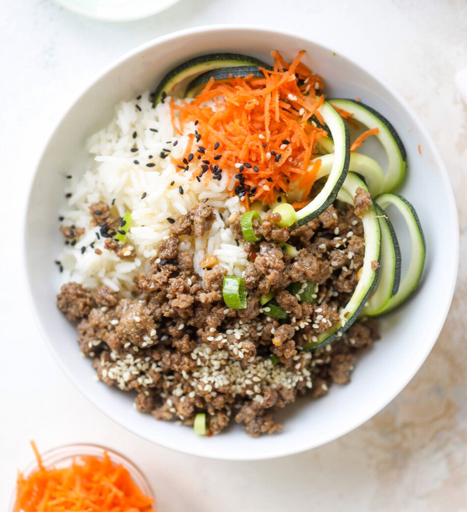 4oz Korean Sesame Beef Zoodle Bowl