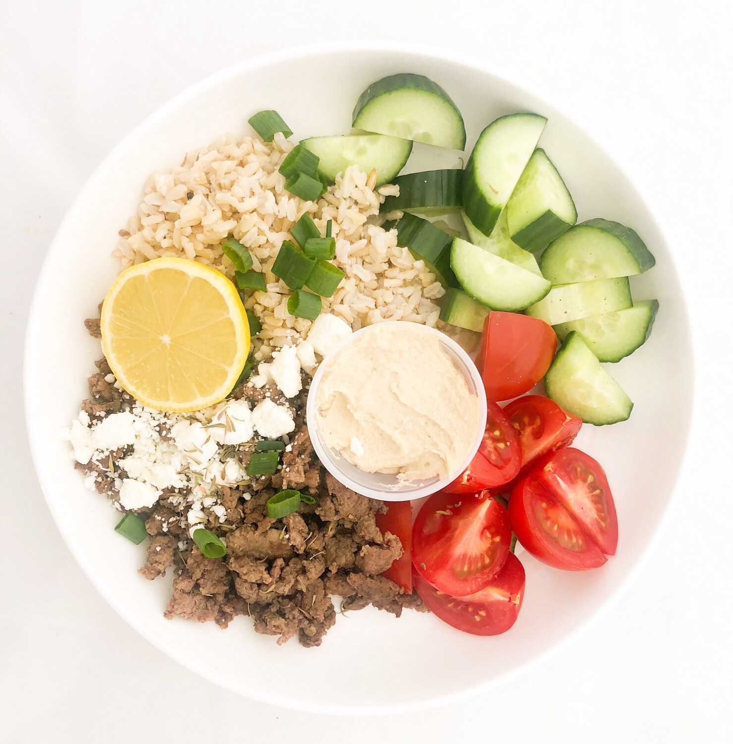 8oz Greek Hummus Bowl