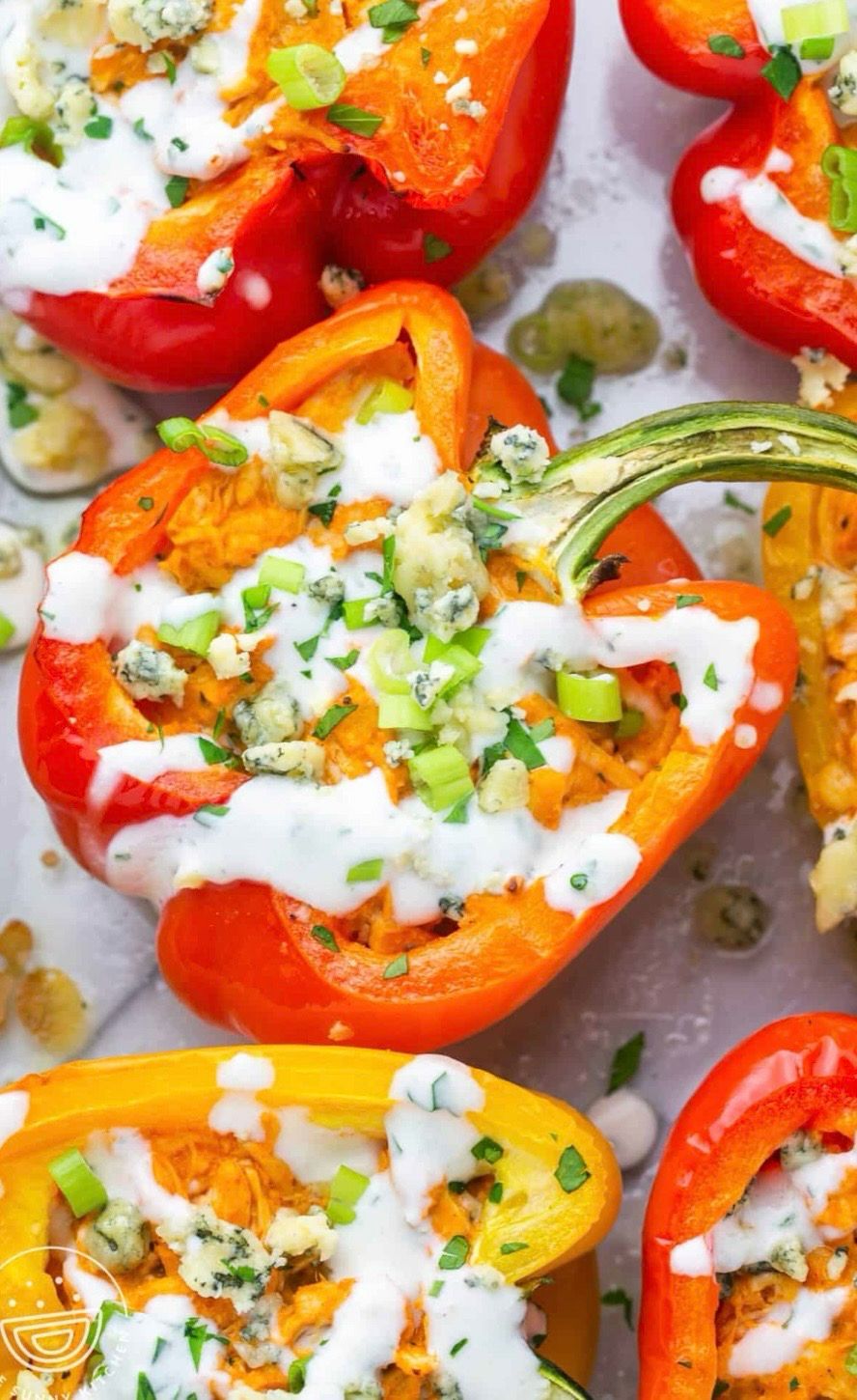 4oz Buffalo Chicken Stuffed Peppers