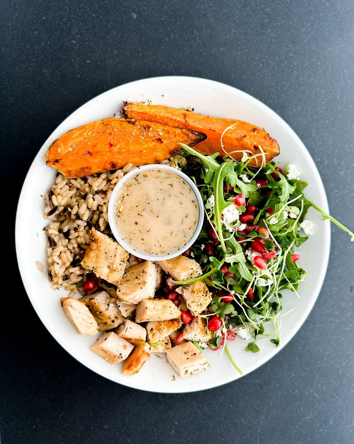 6oz Honey Mustard Chicken + Arugula Salad