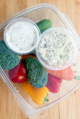 Garden Crunch &amp; Dip Box 