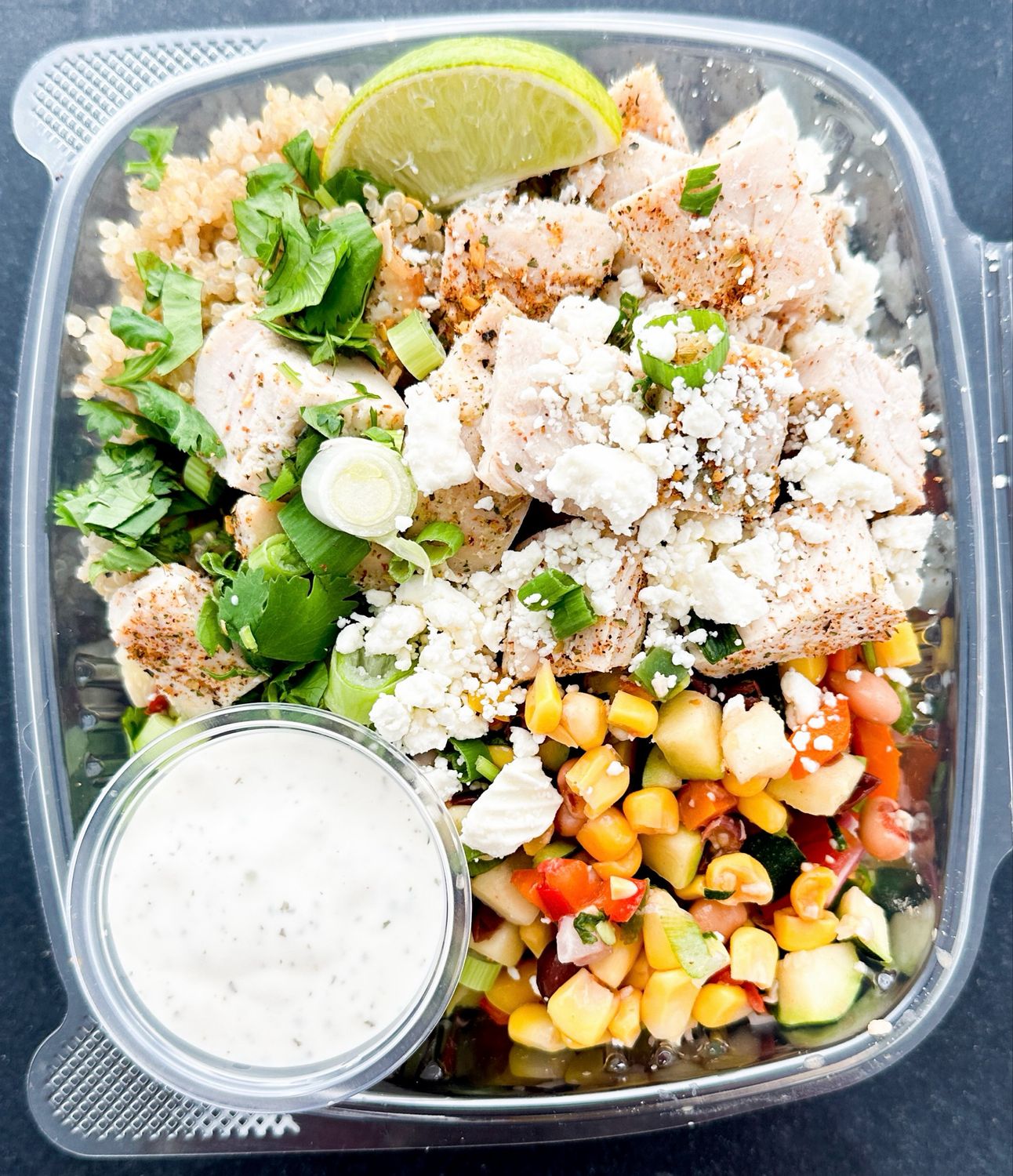 6oz Cold Chicken Burrito Bowl