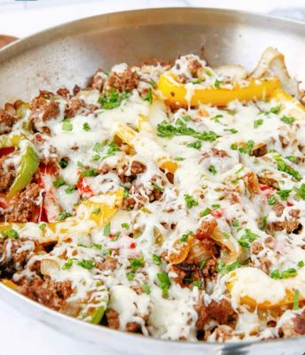8oz Philly Cheese Steak Bowl With Rice