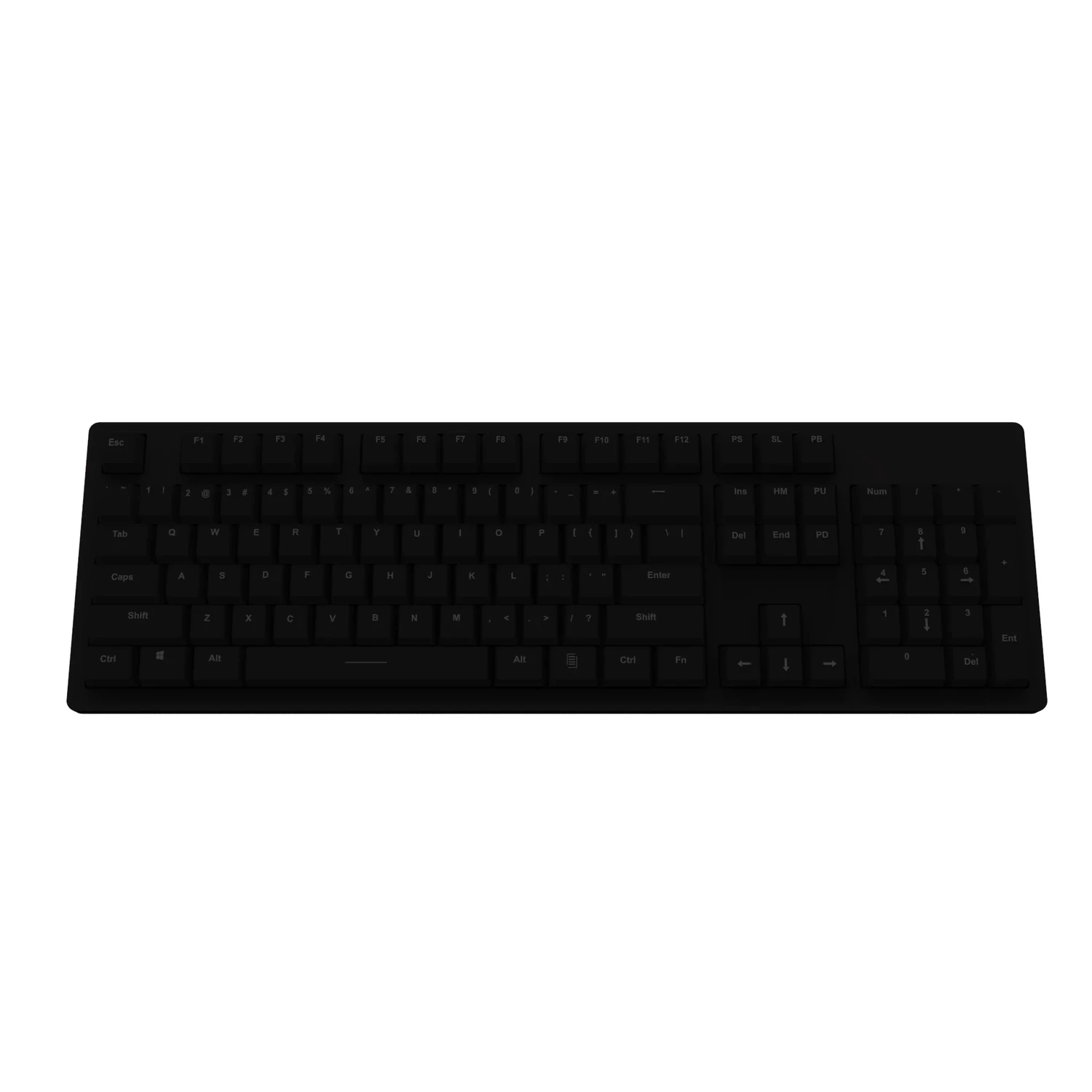 Mechanical Keyboard, Main Keycap Color: Black, Accent Keycap Color: Black