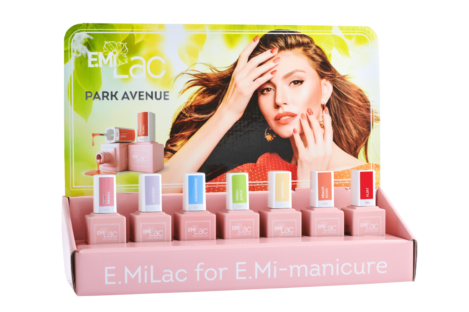 Display E.MiLac Park Avenue Set van 5 kleuren