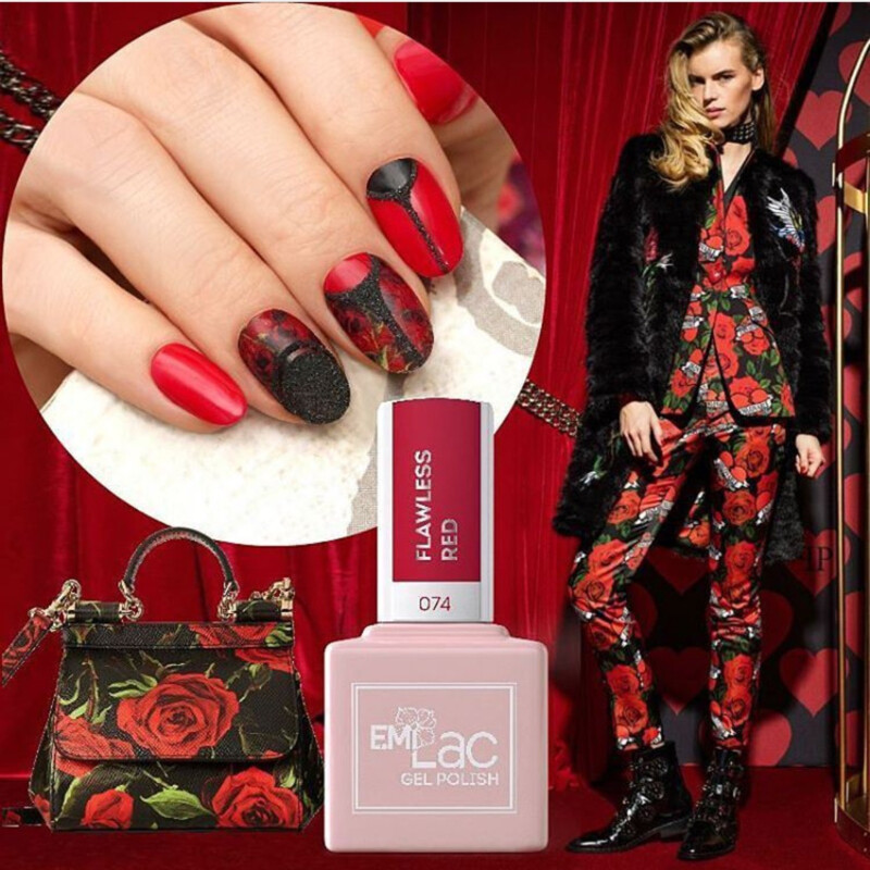 E.MiLac DV Flawless Red #074, 9 ml