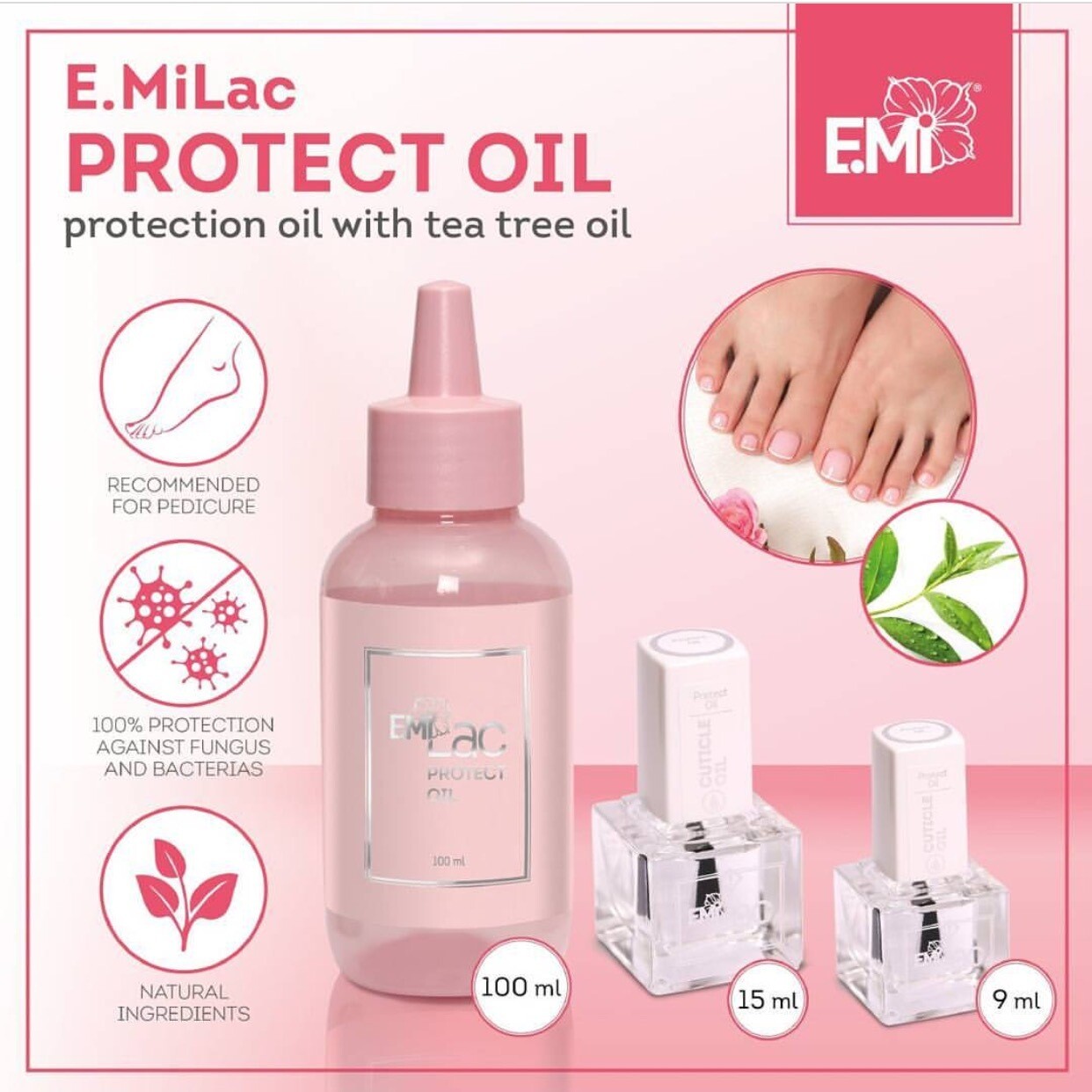 E.MiLac Protect oil, 6/9/15/100 ml
