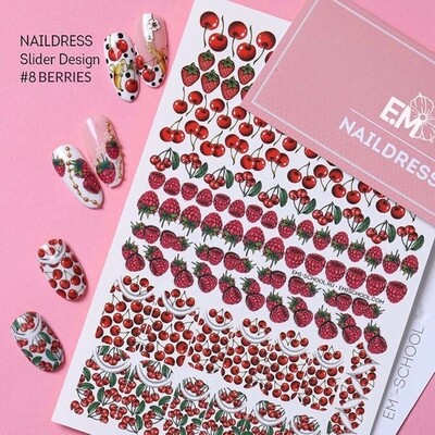 Naildress Slider Design #8 Berries
