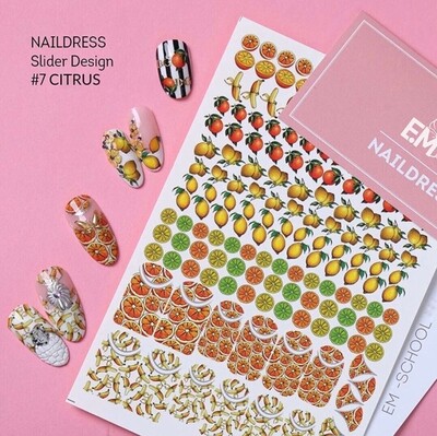 Naildress Slider Design #7 Citrus