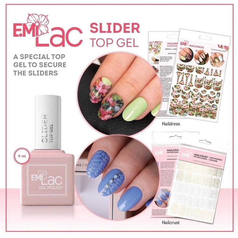 E.MiLac Slider Top Gel, 9/15/30 ml.