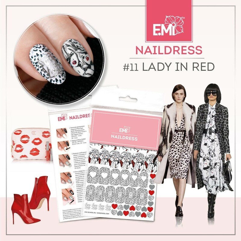 Naildress Slider Design #11 Lady in Red