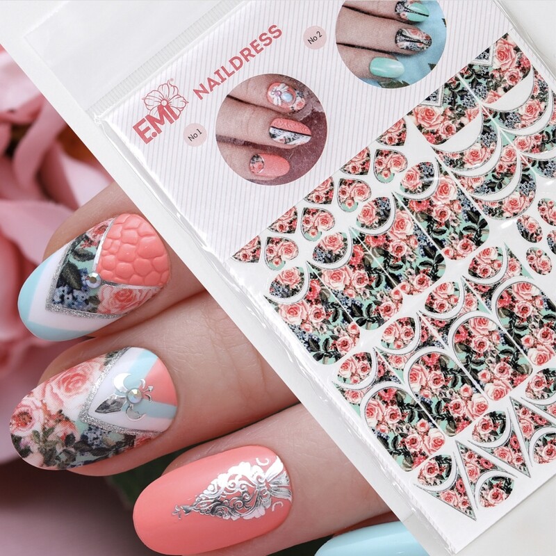 Naildress Slider Design English Roses