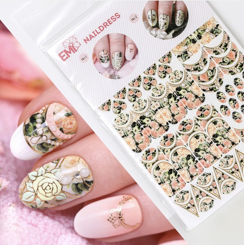 Naildress Slider Design Bridal Roses