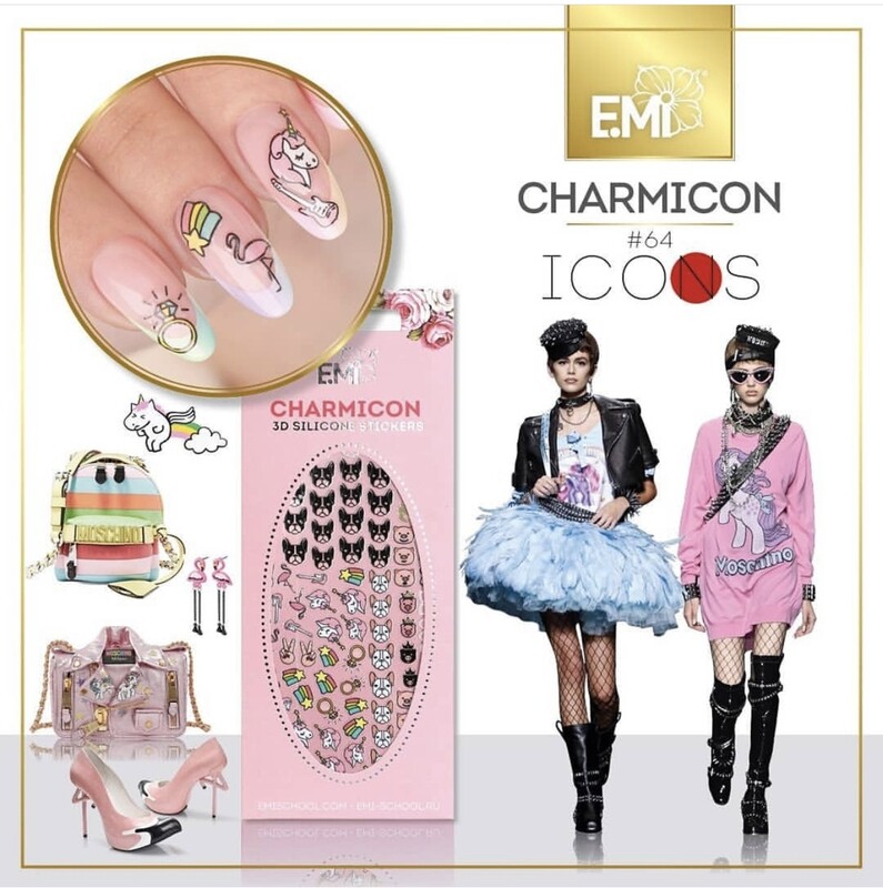 Charmicon Silicone Stickers #64 Icons