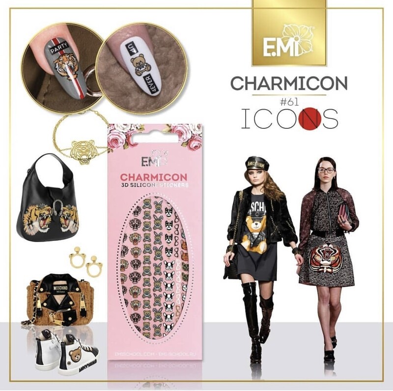 Charmicon Silicone Stickers #61 Icons