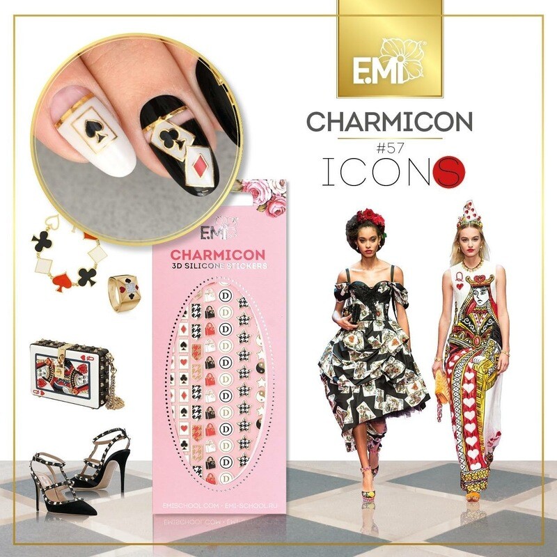Charmicon Silicone Stickers #57 Icons