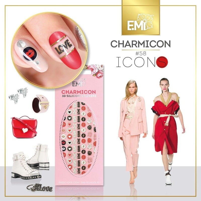 Charmicon Silicone Stickers #58 Icons