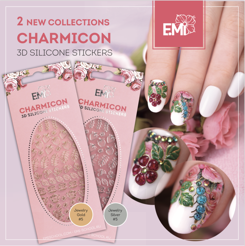 Charmicon Silicone Stickers Jewelry Gold/Silver #5