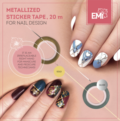 Metallized sticker tape