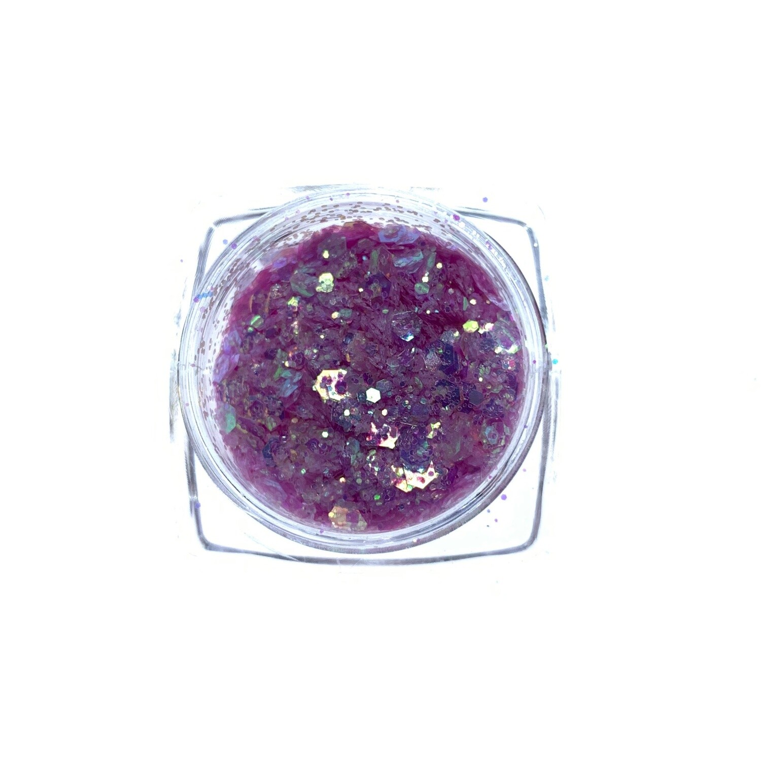 UV glitter, Transparant to Violet