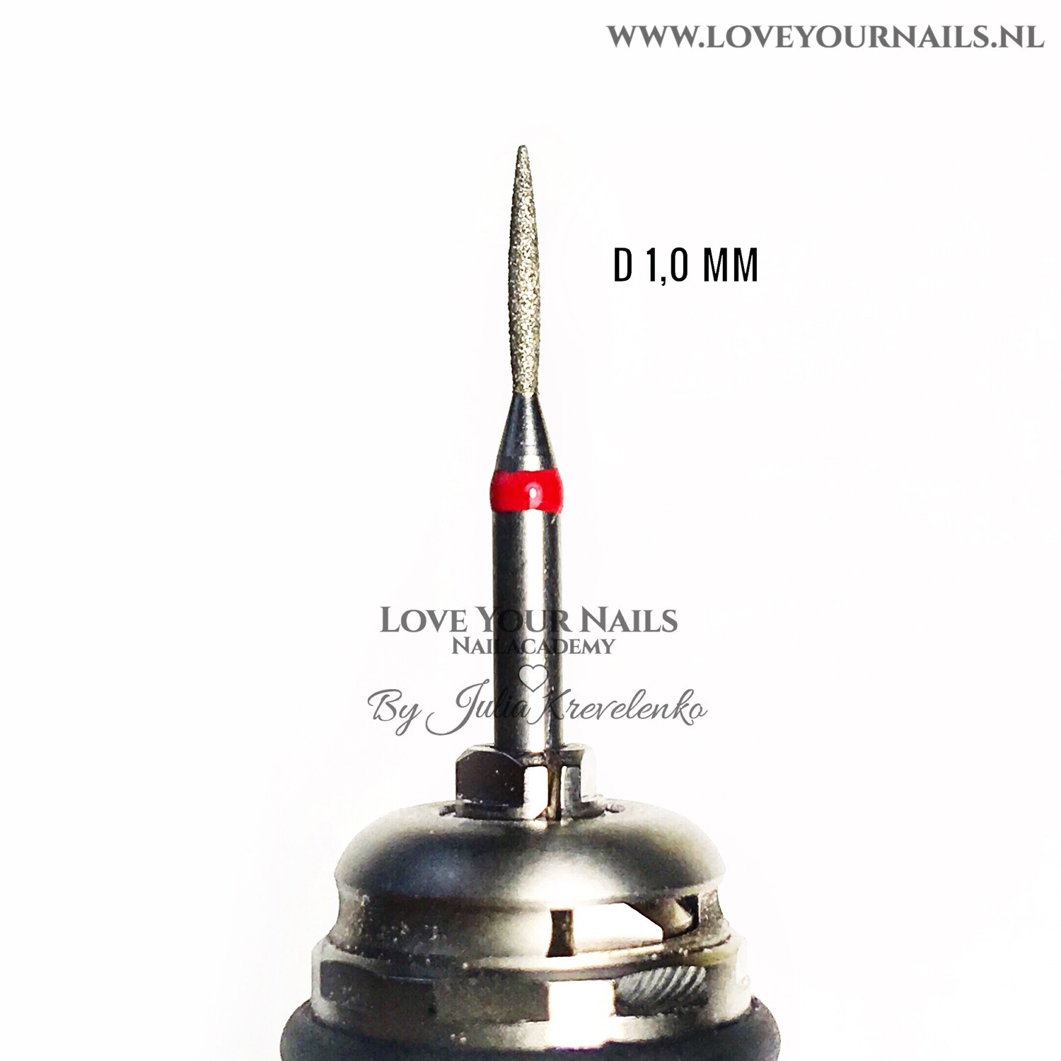 Diamant freesbit - VLAM- Zacht, Size: d 1,0 mm