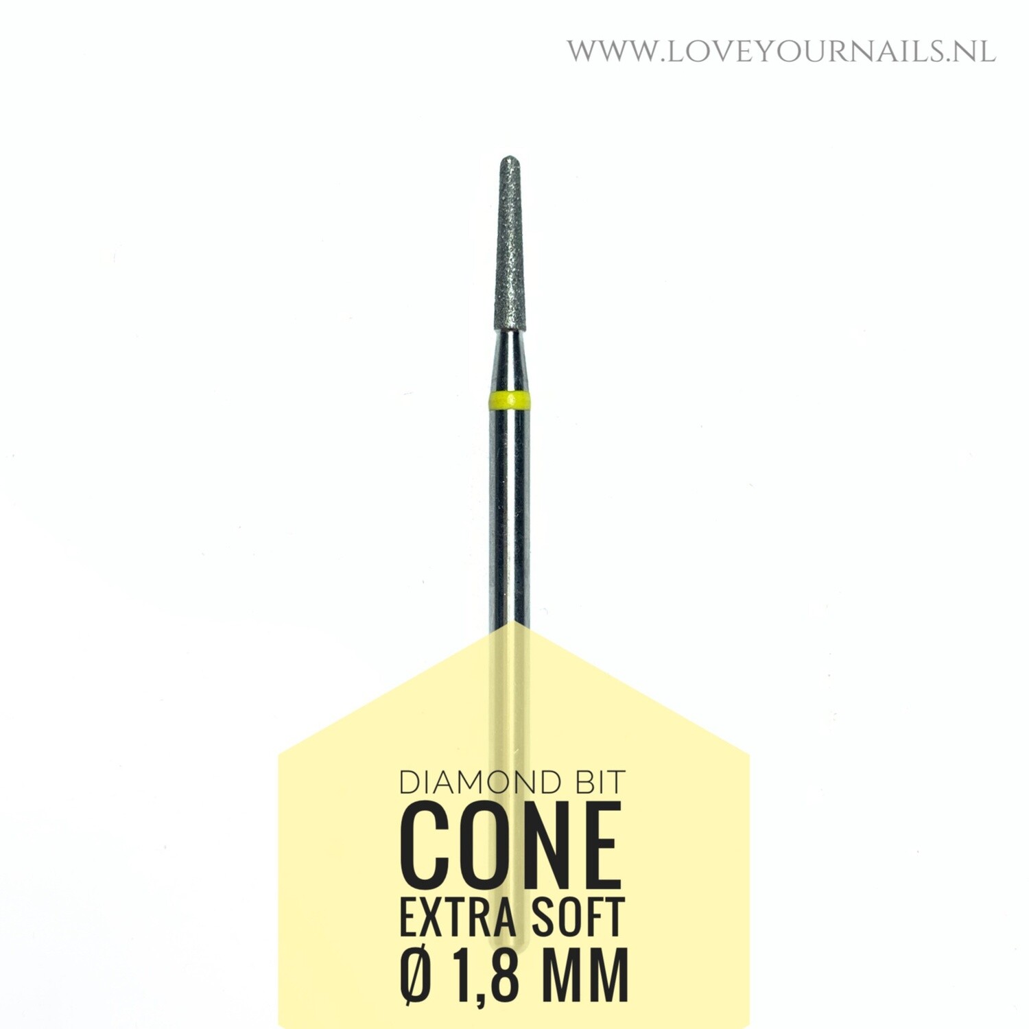 Diamond Cone bit - 1.8 mm - Super soft