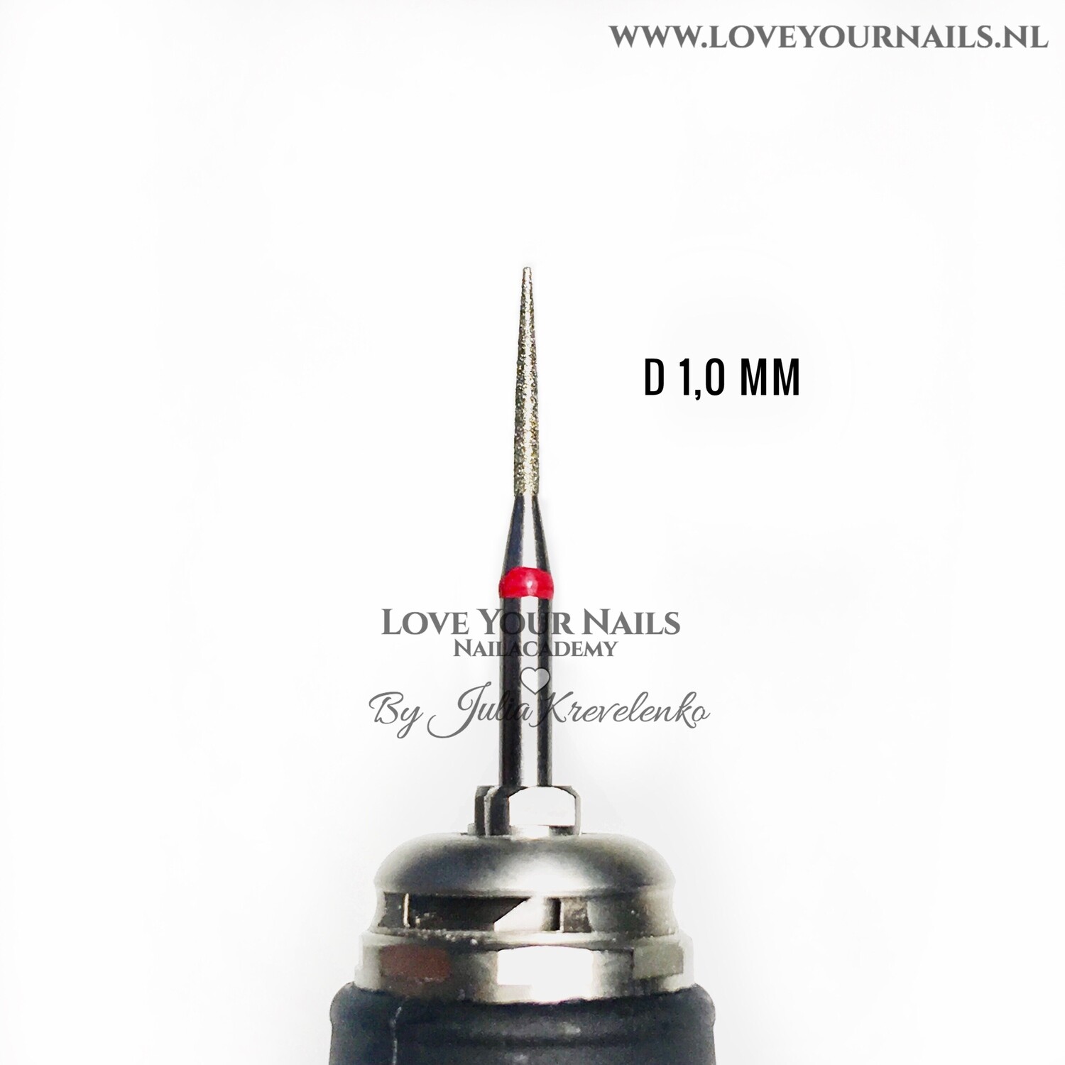 Diamond Needle bit - Fine grid- cuticle and side walls, Size: d 1,0 mm
