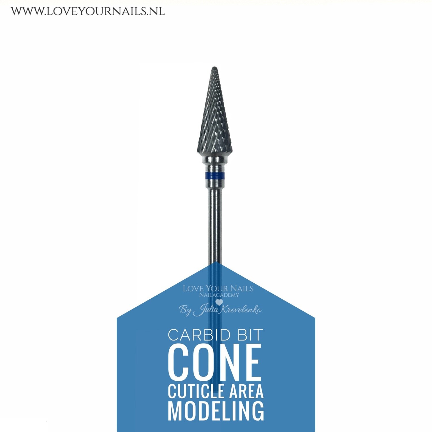 Carbid cone for c-curve and cuticle area - medium