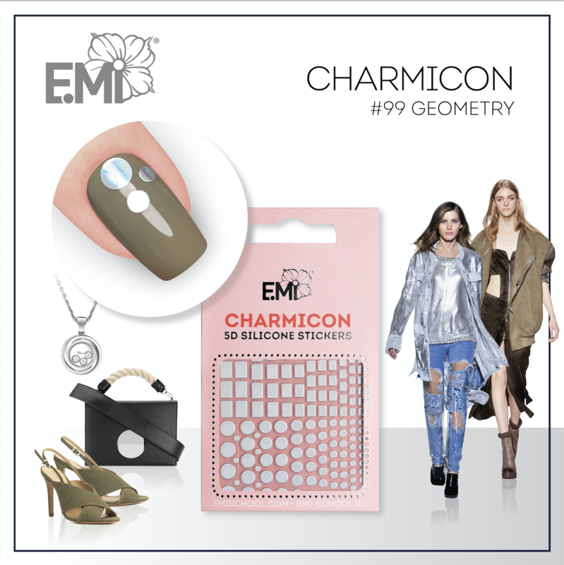 Charmicon Silicone Stickers #99 Geometry