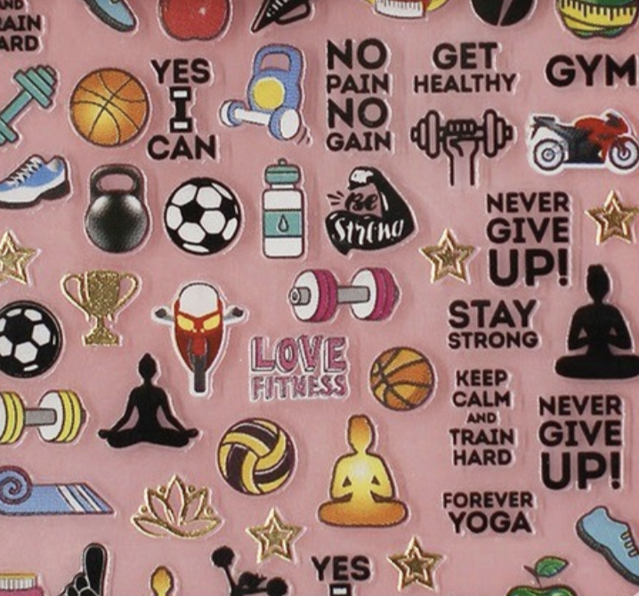 Charmicon Silicone Stickers Sports