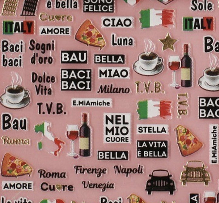 Charmicon Silicone Stickers Italy 2